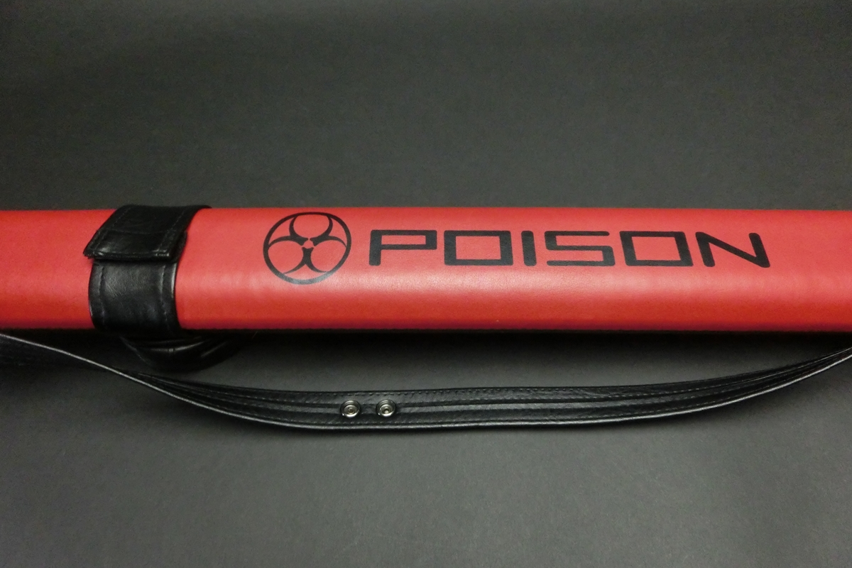31571 ポイズン Poison 1B1S 合皮 赤黒コンビ キューケース ビリヤード ケース SPIDER